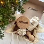 Zestaw do ćwiczeń i masażu JUMIKI MOBILITY PRO - roller M 10×30 cm, piłka S 6 cm, piłka podwójna M i mini roller XS