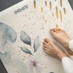 Mata do ćwiczeń JUMIKI ZŁOTE LIŚĆIE M - obrazek 11