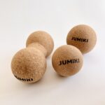 Zestaw do ćwiczeń i masażu JUMIKI RELEASE - piłka S 6 cm, piłka M 7 cm i piłka podwójna M