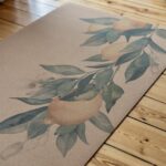 Mata do ćwiczeń korkowa JUMIKI Z CYTRYNAMI XXL - obrazek 4